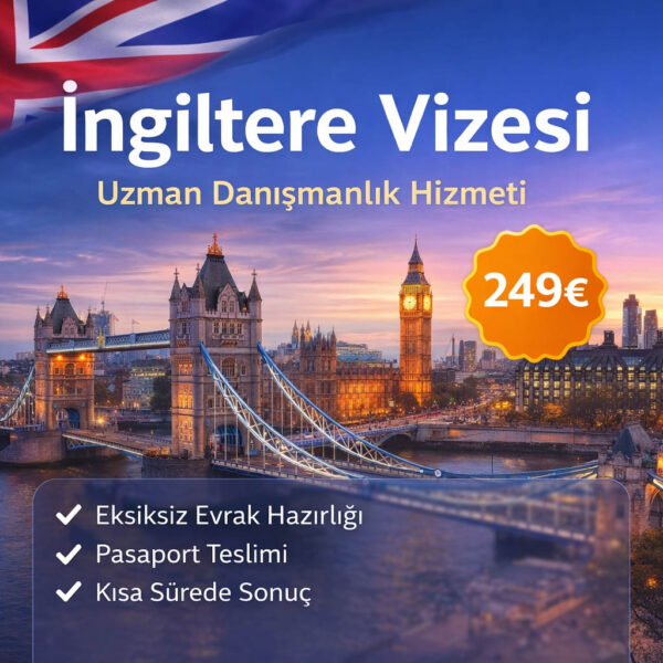 İngiltere vizesi başvurularınız için profesyonel danışmanlık ve evrak yönlendirmesi
